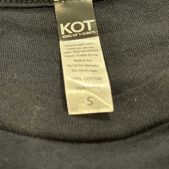 Black Graphic Tee with Purple Accents - Picture 5 of 5